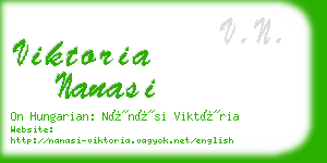 viktoria nanasi business card